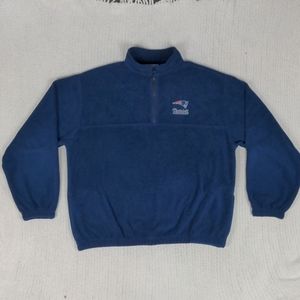 Patriots Reebok Fleece Quarter Zip Pullover